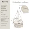 tectake® Hängesessel Samira 80 x 81 x 139 cm Produktbild-Vorschau 7