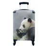 MuchoWow® Koffer Handgepäck Trolley Rollkoffer Kleine Produktbild-Vorschau 1