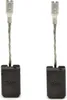 Two carbon brushes with wires and connectors are shown against a white background. Produktbild-Vorschau