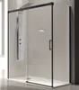Duschwand mit Schiebetür GLASÉ schwarz - 130 cm ohne Produktbild-Vorschau 1