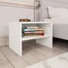 Comodino bianco 40x30x30 cm in materiale ligneo Anteprima dell’immagine prodotto 9
