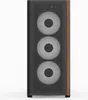 A front view of a computer tower case with three illuminated fans. Voir les images du produit