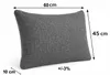 Set Sofakissen 60x45 cm Grau Dekokissen & Rückenkissen mit Produktbild-Vorschau 5
