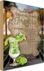 vianmo Holzschild 18x12 cm Rezept Mojito Zutaten Limette Produktbild-Vorschau 1