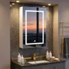 Zrcadlo do koupelny INONEFT s LED podsvícením a dotykovým Náhled obrázku produktu 2