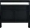 barový stůl vidaXL se 2 deskami černý 130x40x120 cm Náhled obrázku produktu 3