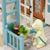DIY Miniatur Puppenhaus Kit Realistische Mini 3D Holzhaus Produktbild-Vorschau 7