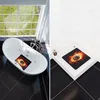 Sanilo Badmat met vlammend schedelmotief, 53 x 53 cm Productafbeelding-voorbeeld 4