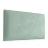 A mint green upholstered headboard panel against a white background. Anteprima dell’immagine prodotto