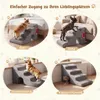 COSTWAY Hundetreppe,4 Stufen Haustiertreppe,Hunderampe mit Produktbild-Vorschau 5