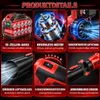 1000W Akku-Laubbläser 21V Brushless, 2×4,0Ah Akkus, 360 Produktbild-Vorschau 5