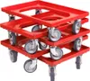 5 x Stück Transportroller für Kisten 600x400 mm 4 Produktbild-Vorschau 1