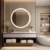 Miroir de salle de bain rond Vrygle 60 cm avec éclairage Voir les images du produit 4