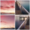 Bilder auf glas - Einteilig - Brücke Rosa Himmel - 50x50cm Produktbild-Vorschau 8