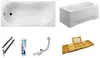 ECOLAM Badewanne Wanne Rechteck G-Polimat Acryl weiß 150x70 Produktbild-Vorschau 7