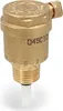 A brass automatic air vent with a white plastic float is shown against a white background. Produktbild-Vorschau