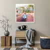 Poster - Poster ohne Rahmen - Boho Heidekraut Frau - 60x60 Produktbild-Vorschau 6