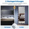 SONNI 160 x 60 x 3,5 cm blanc miroir de dressing sur pied Voir les images du produit 7