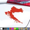 PantherPixel Kroatien Aufkleber Karte Umriss Croatia Produktbild-Vorschau 1