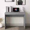 Scrivania grigia Sonoma 90x40x72 cm in materiale ligneo Anteprima dell’immagine prodotto 3
