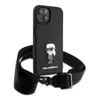 Karl Lagerfeld Saffiano Case Metal Ikonik iPhone 15 black Produktbild-Vorschau 3