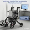 ELONEO 2in1 Rollstuhl Rollator faltbar und leicht mit Sitz, Produktbild-Vorschau 10