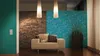 Livingwalls Vliestapete Flock 4, wasserblau, 10,05 m x 0,53 Produktbild-Vorschau 4
