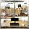 Bureau pliant HOMCOM, bureau d'ordinateur, bureau de bureau Voir les images du produit 4