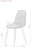 A sketch of a chair with dimensions indicated by lines and numbers. Produktbild-Vorschau