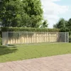 vidaXL Enclos pour chiens avec porte Gris 8x2x1,5 m Acier Voir les images du produit 3