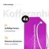 Aluminium Kofferanhänger Set 4 Stück – Gepäckanhänger mit Produktbild-Vorschau 4