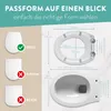 Toiletbrille Antibacterieel Ovaal Wit Duroplast/Roestvrij Produktbild-Vorschau 8