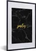 MuchoWow® Gerahmtes Poster Kalender - Juli - Gold - Marmor Produktbild-Vorschau 1