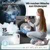 Bomann WAT 7186, Přední plnění, Stojací, Černá, Titanová, Náhled obrázku produktu 4