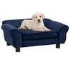 vidaXL Sofa dla psa niebieska 72x45x30 cm pluszowa Podgląd zdjęcia produktu 8