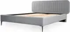 Bett Grau Doppelbett Schlafzimmer Holz Möbel Design Produktbild-Vorschau 1