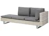 BELIANI Gartenmöbel Set Grau und Beige Rattan Aluminium Produktbild-Vorschau 10