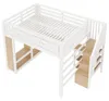 Cama alta para juegos de 160x200, de metal, con iluminación Vista previa de la imagen del producto 17