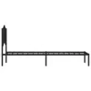 vidaXL Struttura letto con testiera in metallo nero 107x203 Anteprima dell’immagine prodotto 10