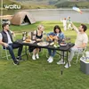 WOLTU Campingtisch, aus HDPE + Metall, 8 Personen, 180x74cm Produktbild-Vorschau 2