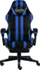 vidaXL Gaming-Stuhl mit Fußstütze Schwarz und Blau Produktbild-Vorschau 1