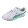 A white Puma sneaker with green accents on a white background. Produktbild-Vorschau