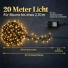 LED-Lichterkette außen 1000 LEDs 20 m warmweiß mit Timer Produktbild-Vorschau 3