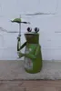 Zaunfigur Zaunhocker Gartendeko witziger frecher Frosch m. Produktbild-Vorschau 2