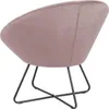 Sessel Cezar teddy stoff - creme/schwarz Produktbild-Vorschau 11