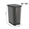 Rotho Treteimer Ribo 35 L schwarz Produktbild-Vorschau 7