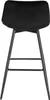 A black bar stool viewed from the back. Náhľad obrázku produktu