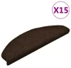 vidaXL Samolepiace podložky na kroky 15 ks 65x21x4 cm Hnedé Náhľad obrázku produktu 7