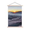 MuchoWow® Textilposter Winter - Berge - Sonne - Abend 60x90 Produktbild-Vorschau 1