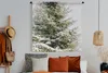 MuchoWow® Wandteppich Wandbehang Winter - Baum - Schnee Produktbild-Vorschau 4